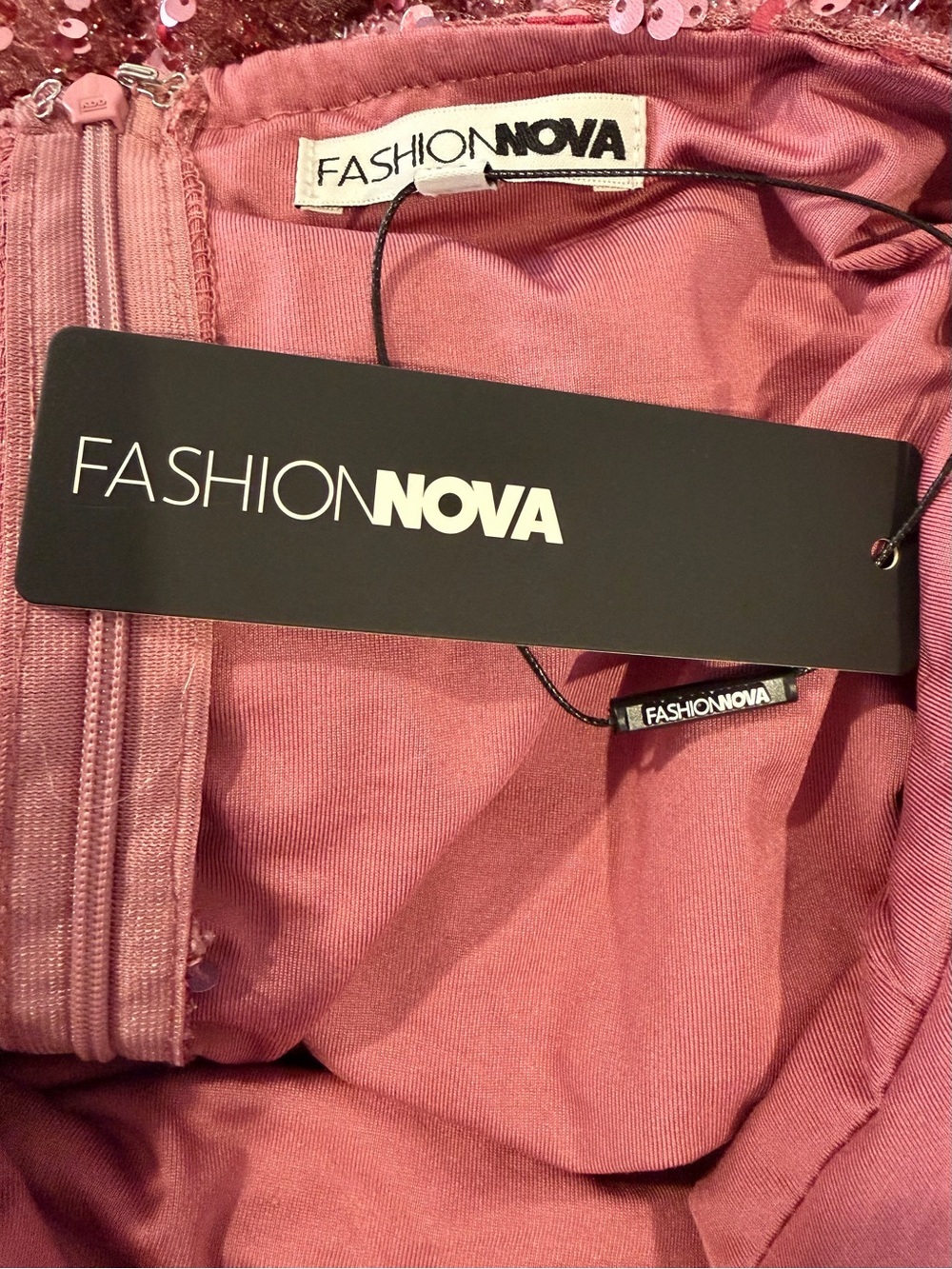 Fashion Nova Rose Sequin High-Slit Maxi Dress - Picture 8 of 10